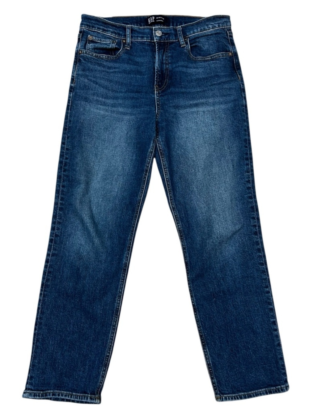 Gap Denim Straight Leg Jeans Medium Wash Size 28 Casual Everyday Jeans